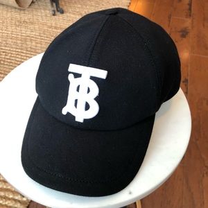 Burberry monogram motif cotton jersey baseball cap